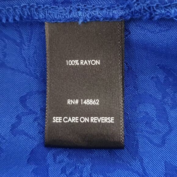 Torrid Floral Jacquard Trench Jacket Coat Womens Plus 2X Blue Elegant Holiday - Picture 10 of 12